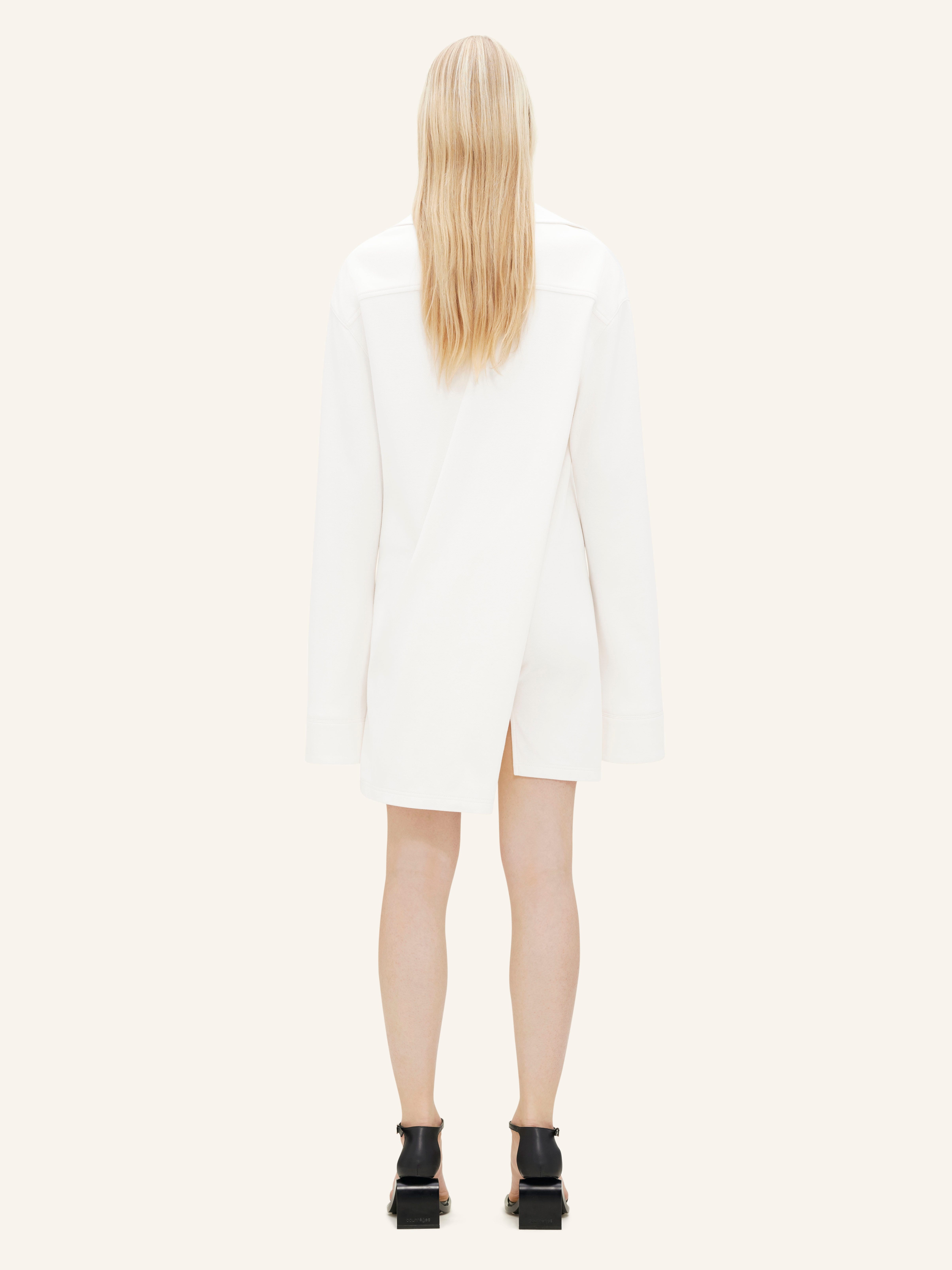 TWIST COTTON POLO DRESS - 4