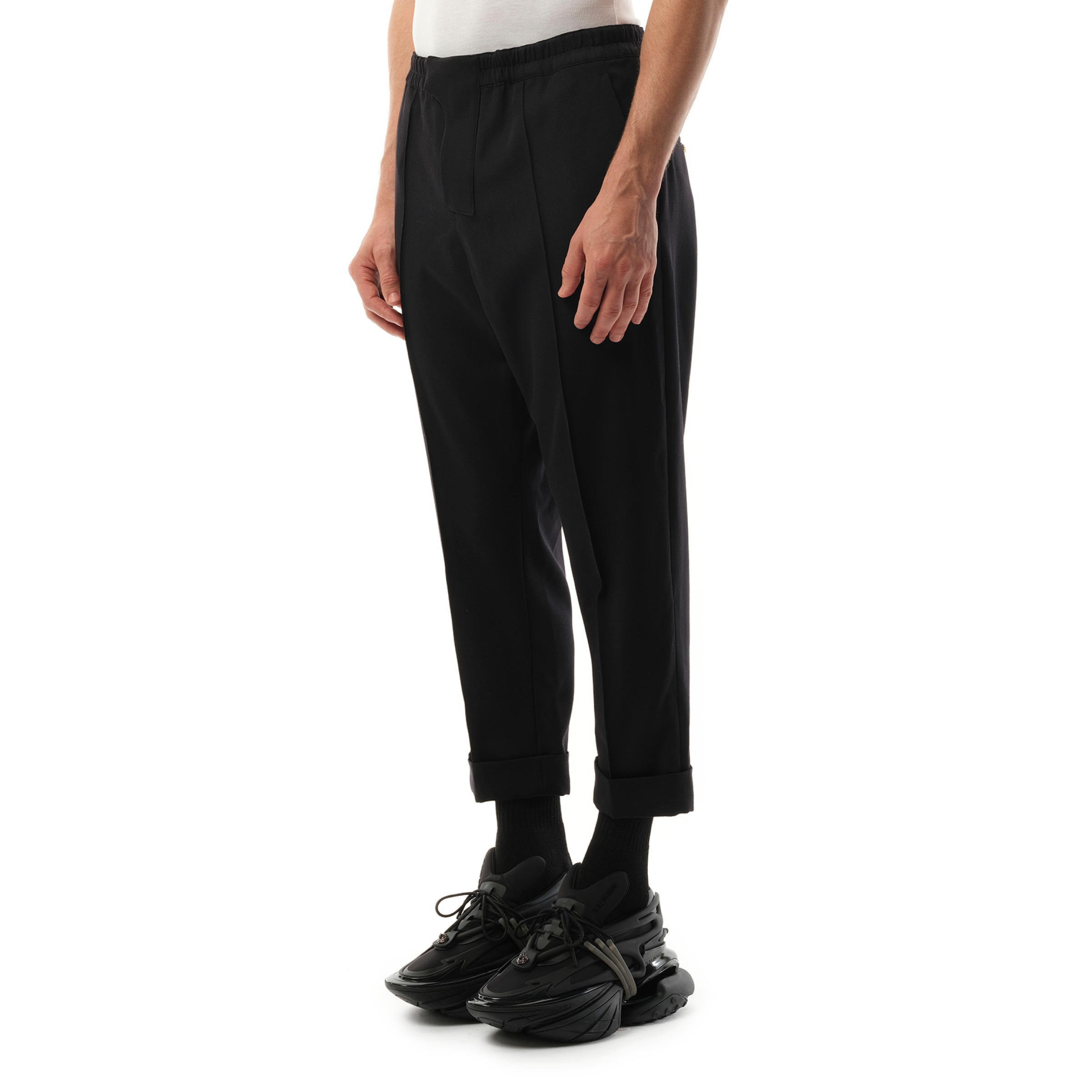 Tailored GDP Slouch Pants in Black - 5