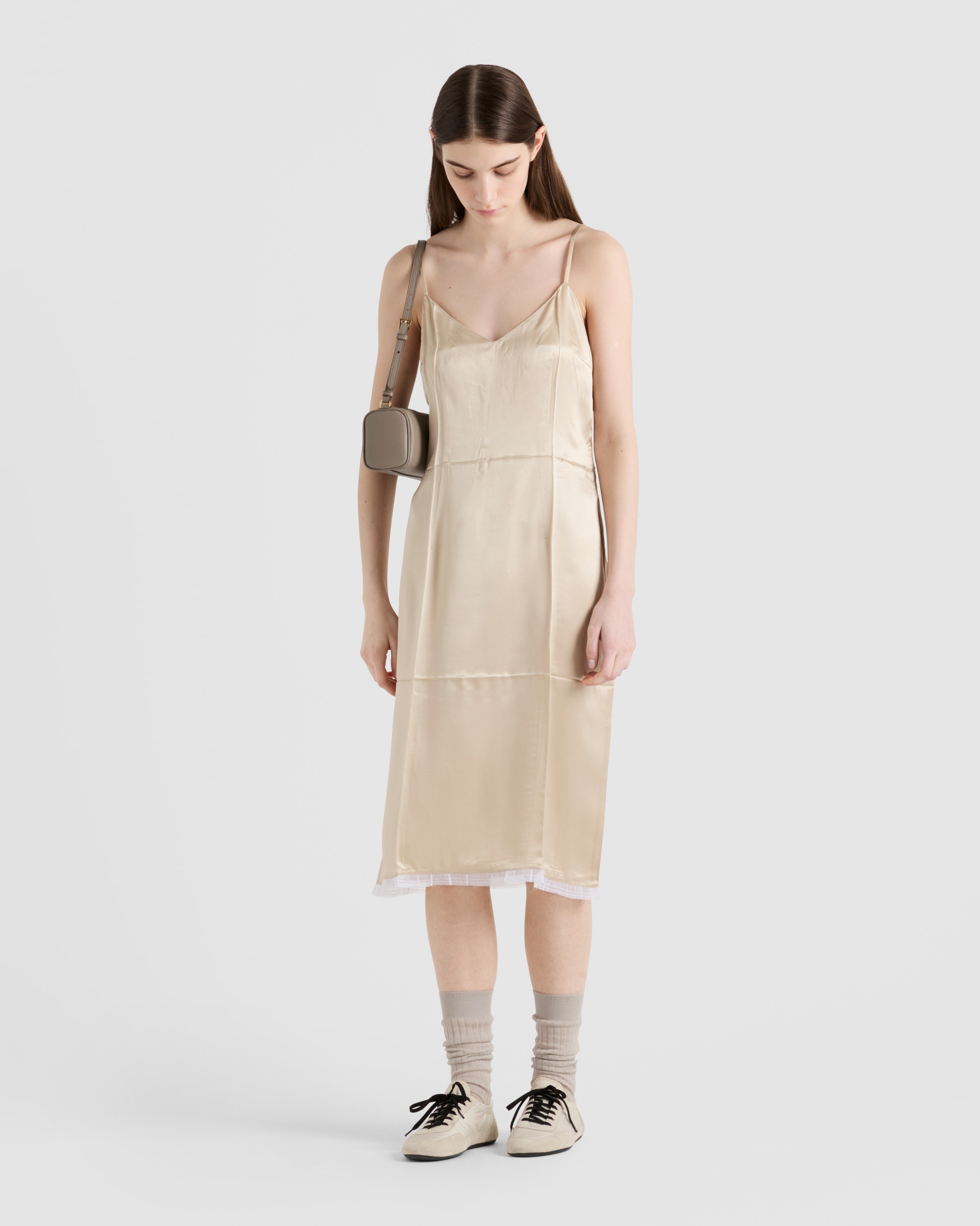 Satin crepe dress - 2
