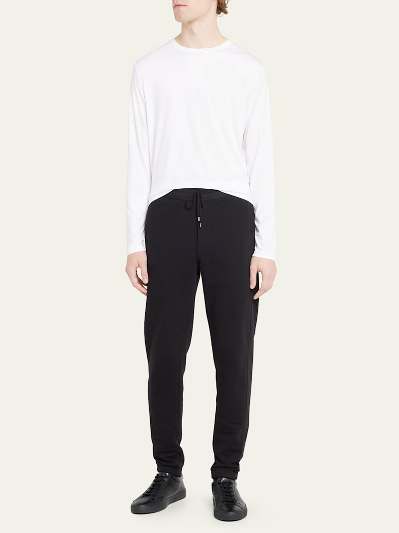 Derek Rose Men's Stretch Long Sleeve Crewneck T-Shirt outlook