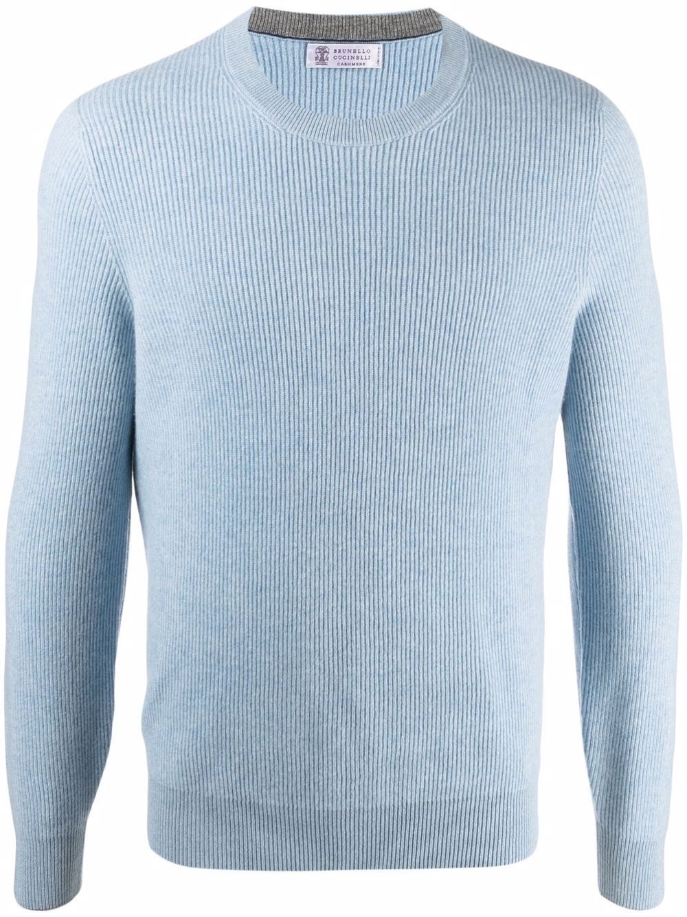 crew-neck virgin wool-blend jumper - 1