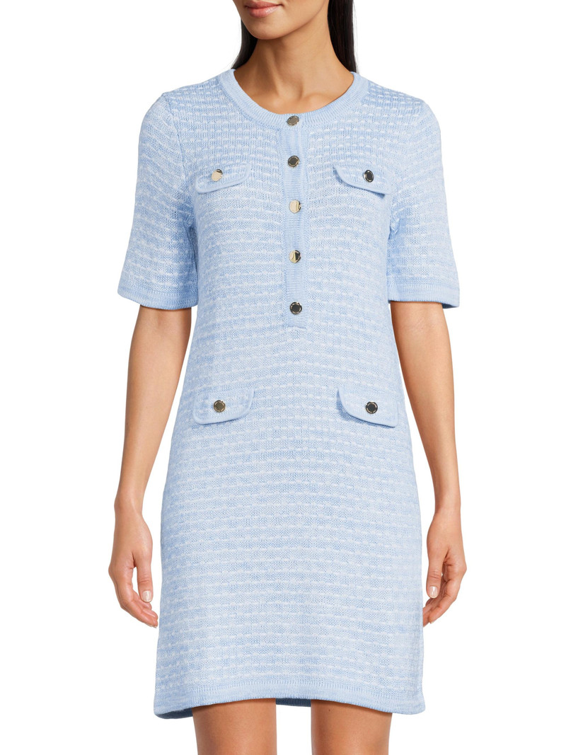 Women's Theodorah Sweater Sheath Dress - Bluette Metallic Marl 3