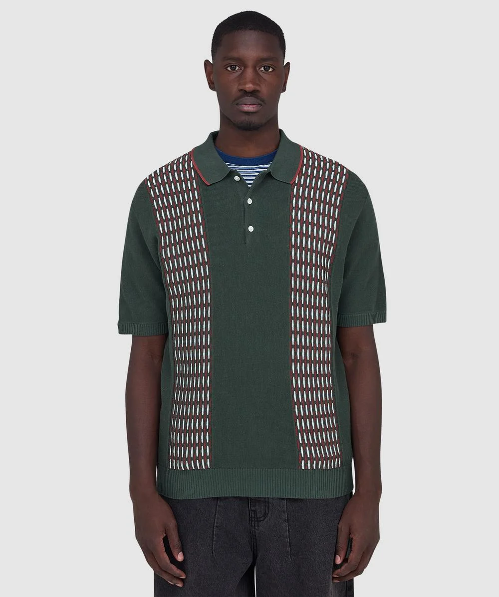 Knit polo shirt - 1