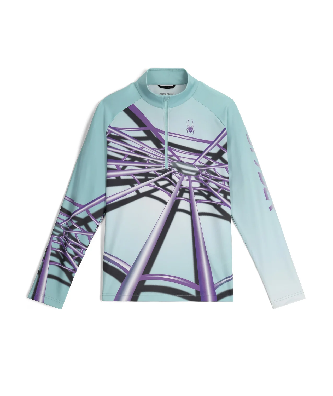 Mens Legacy Half Zip T-Neck - Glacier Blue - 1