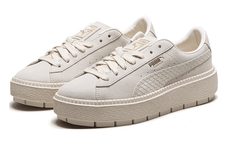 (WMNS) PUMA Suede Platform Trace Animal 'Cream y' 367814-02 - 3