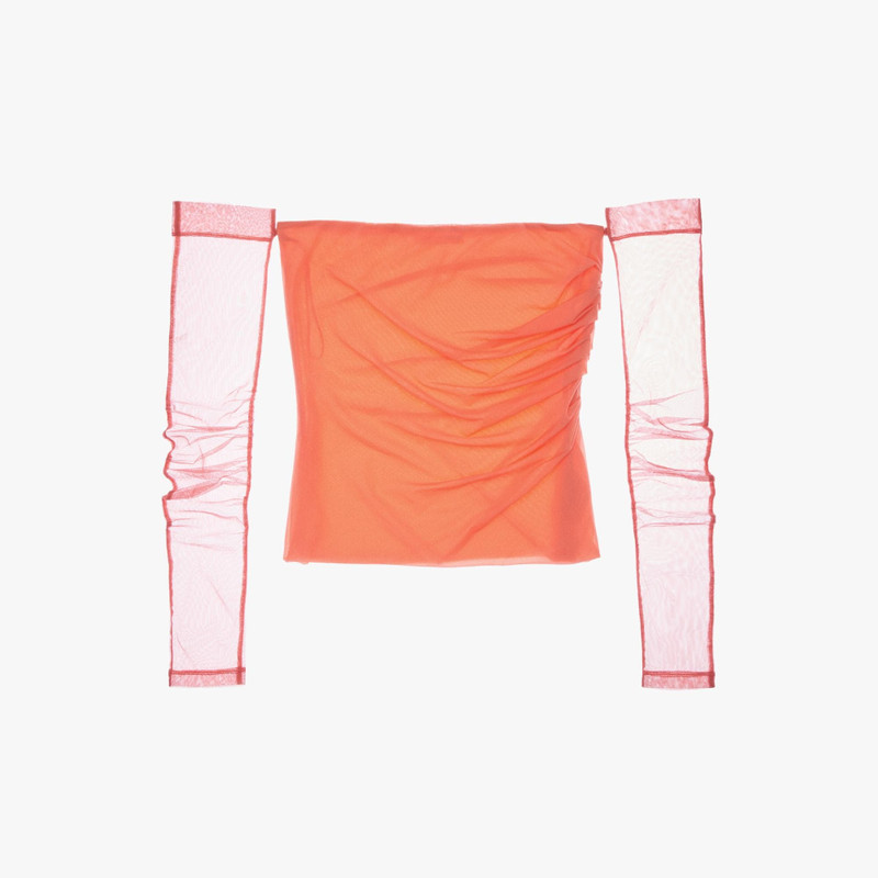 SHEER OFF-THE-SHOULDER TOP - 1