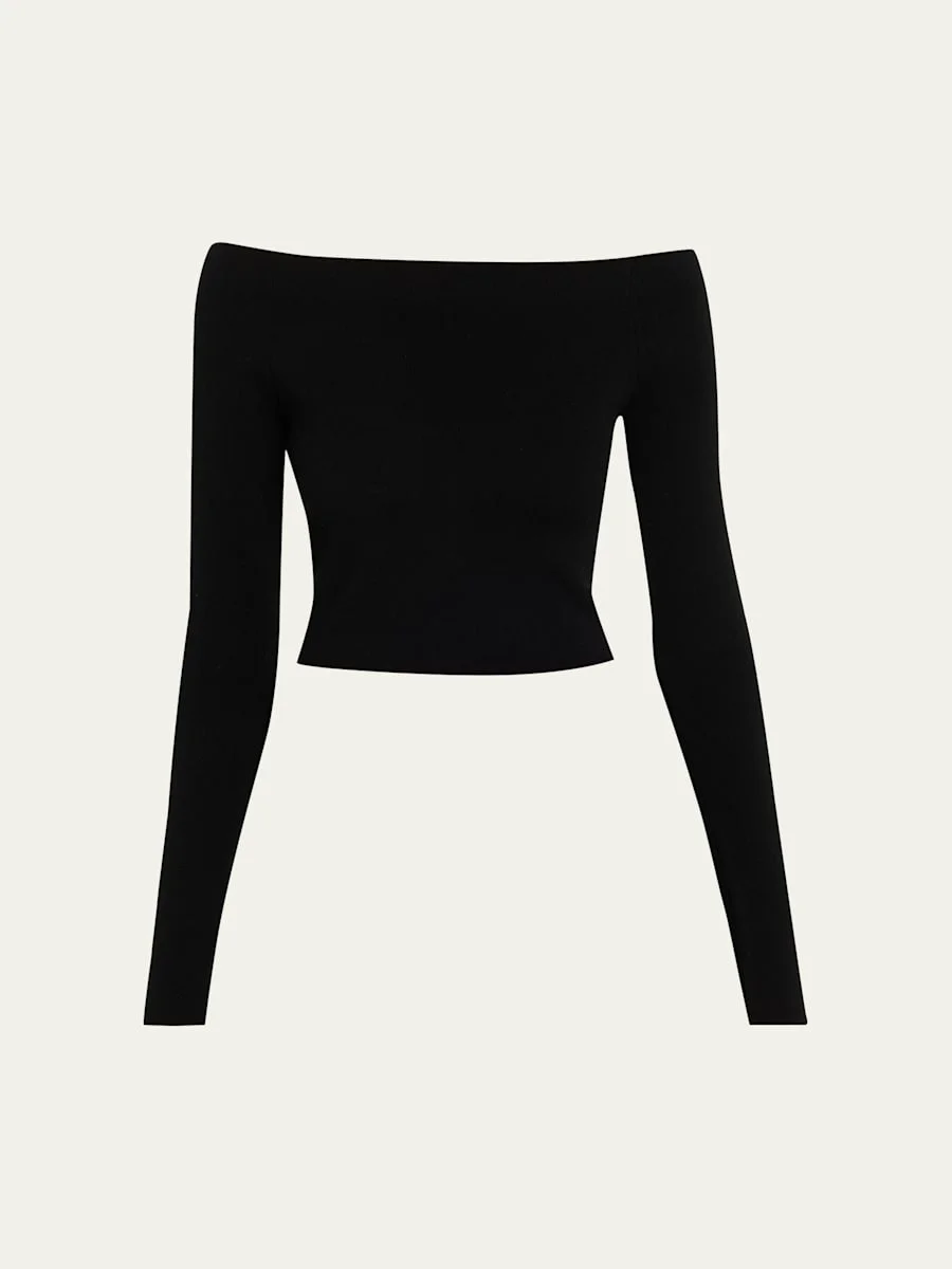 Jo Off-The-Shoulder Crop Top - 1