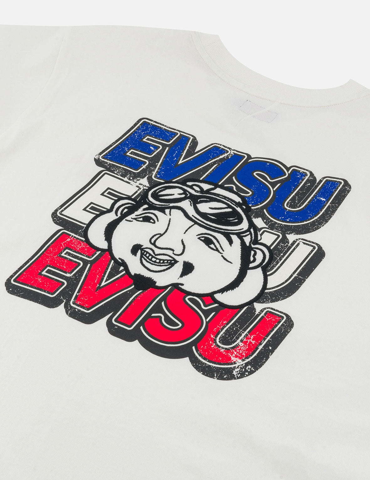 Slogan Print with Godhead Appliqué Embroidery Regular Fit T-Shirt - 5