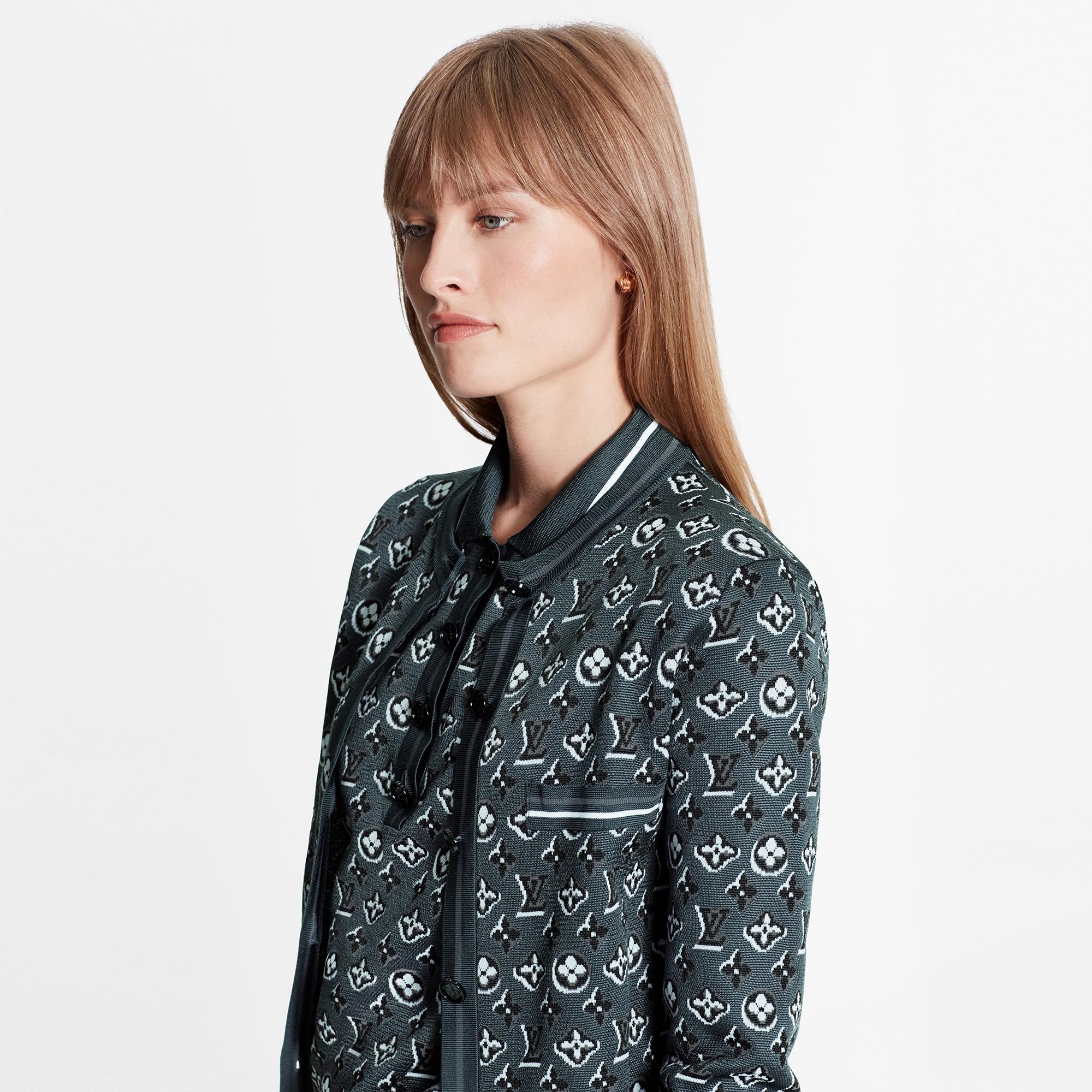 Monogram Shadow Jacquard Cardigan - 5