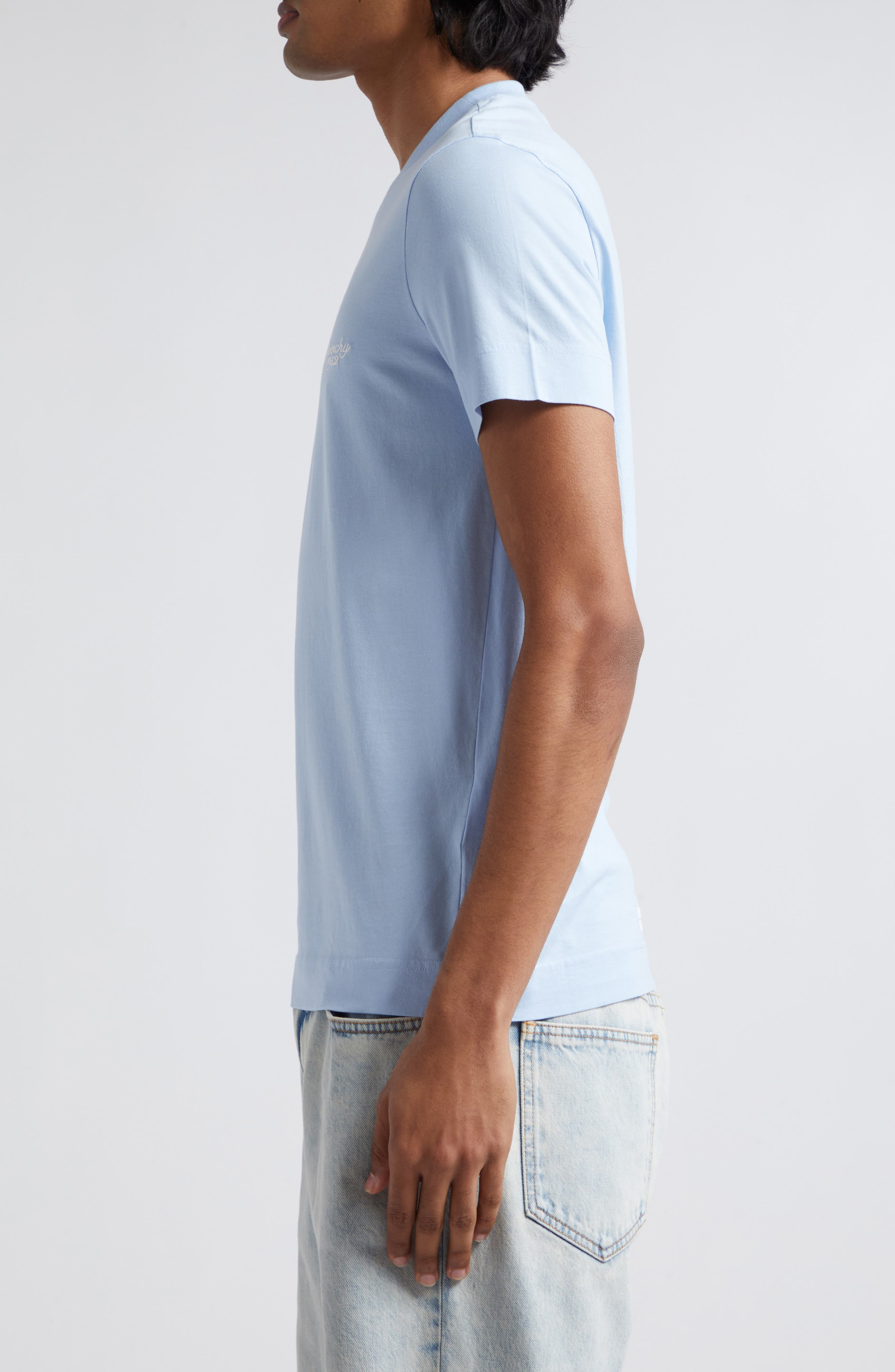 Slim Fit Logo Embroidered T-Shirt - 3