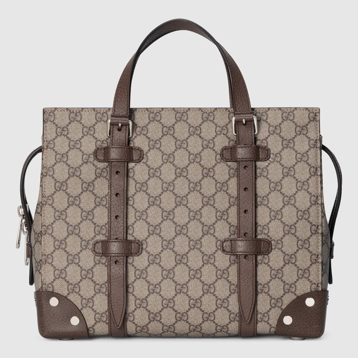 GG tote with leather details - 1