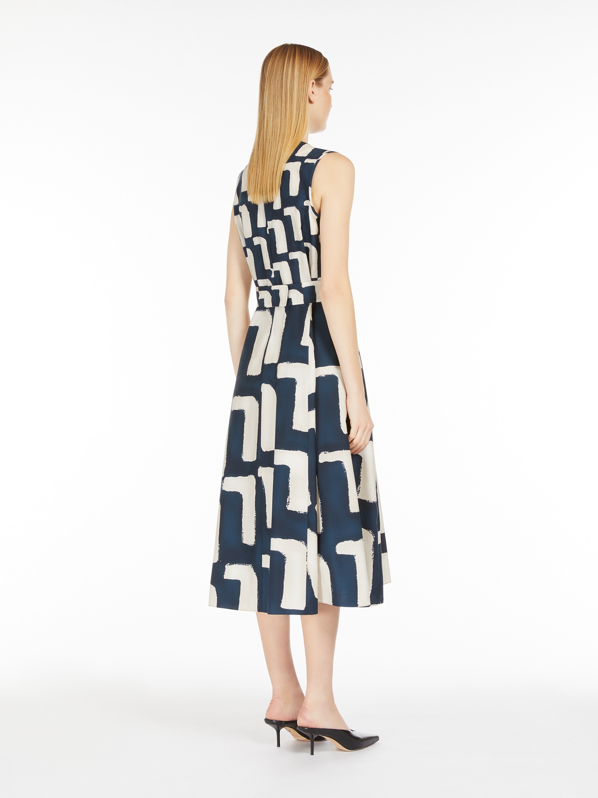 DIORAMA Dress in printed poplin - 4
