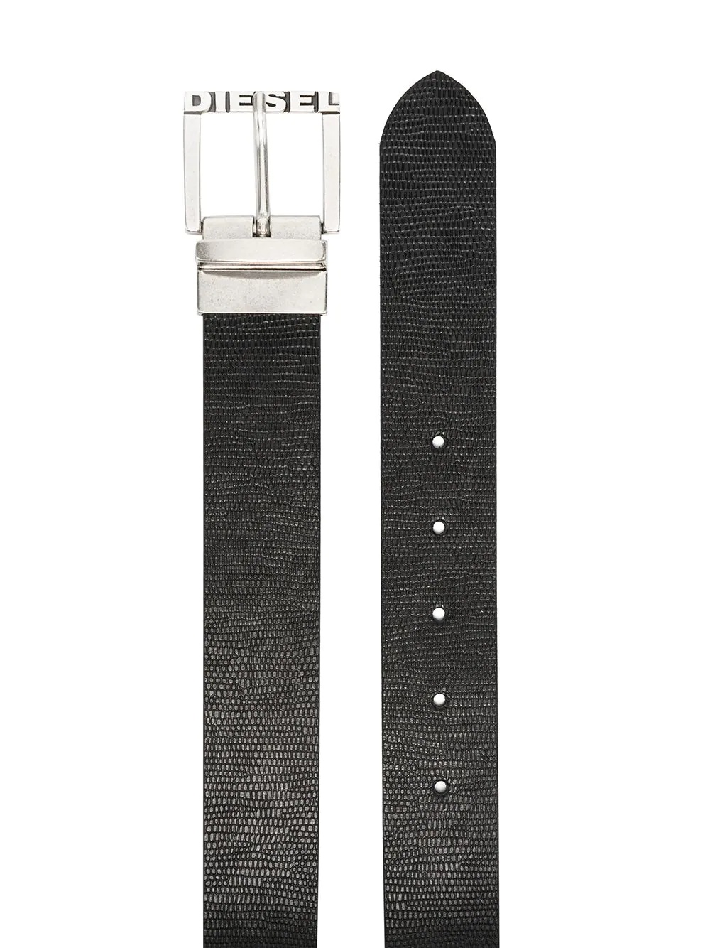 buckled leather belt - 2