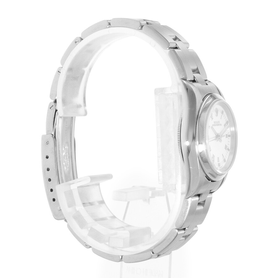 Pre-owned Rolex Oyster Perpetual 26 Automatic Chronometer White Dial Ladies Watch 67180 WRO - 6