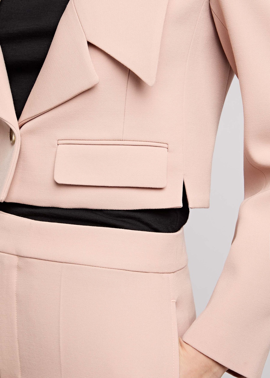 Chloe Cropped Wool Blazer - 5