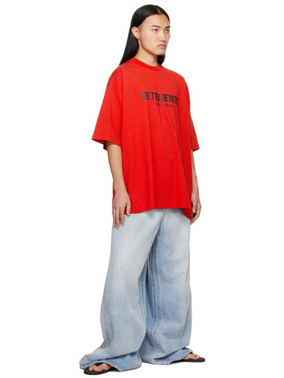 VETEMENTS Red 'Limited Edition' T-Shirt outlook