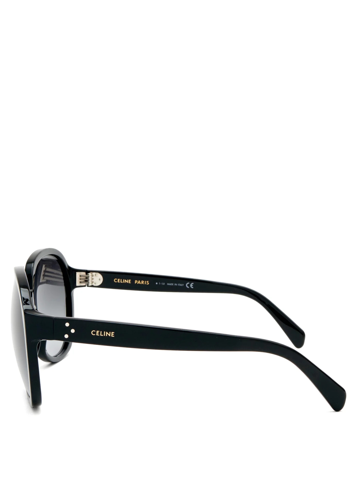 Oversized round acetate sunglasses - 3