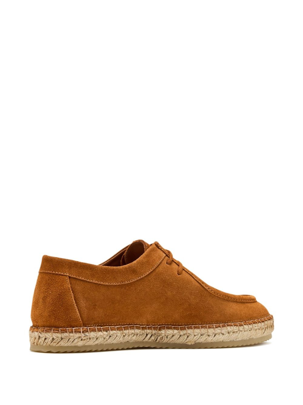 suede leather espadrille loafers - 4