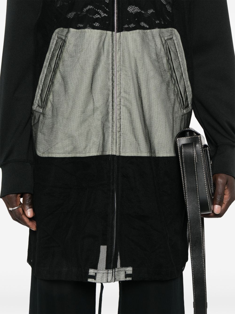 lace-detailing jacket - 5
