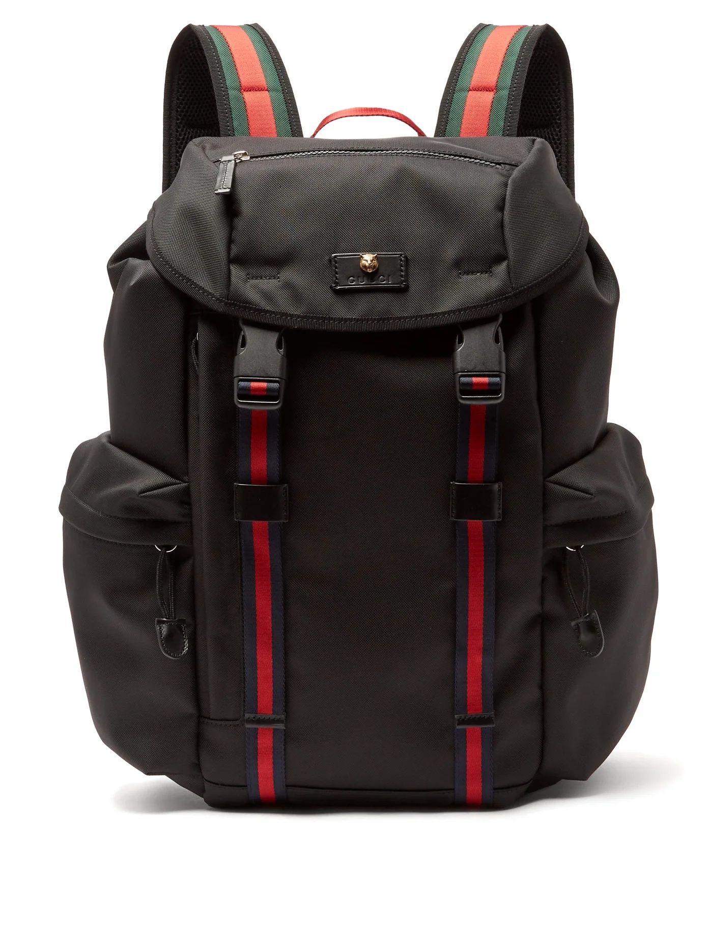 Techno web-stripe canvas backpack - 1