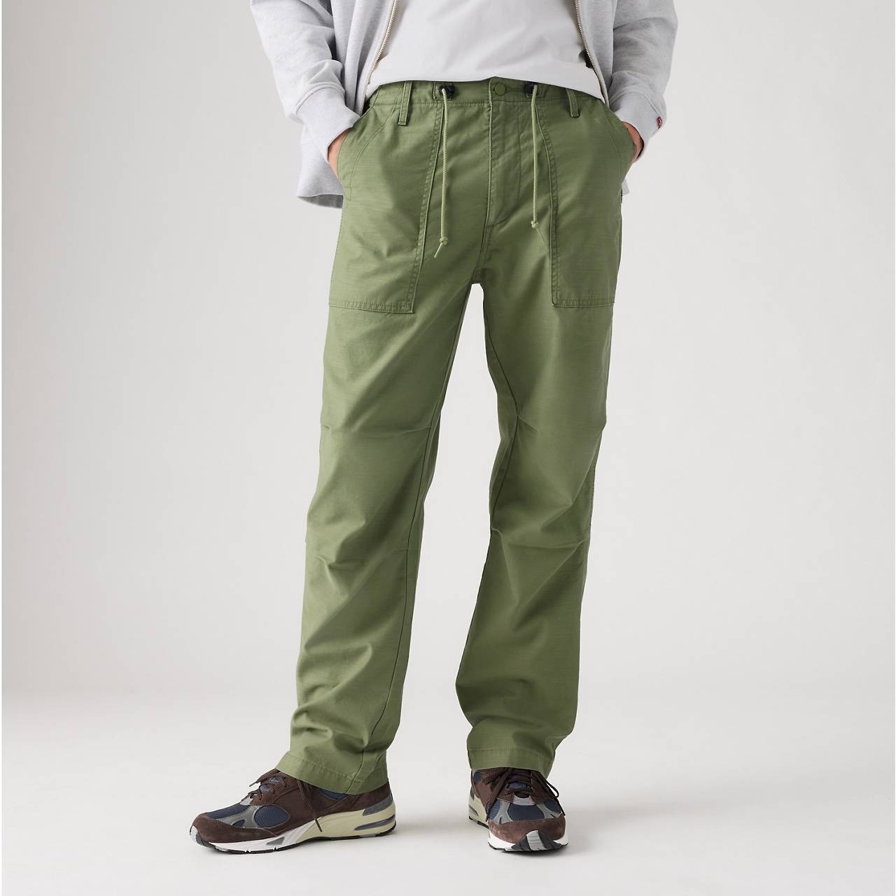 LOOSE STRAIGHT SURPLUS MEN'S PANTS - 4