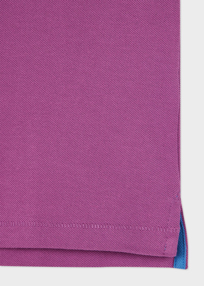 Paul Smith Purple Organic Cotton Zebra Polo Shirt outlook