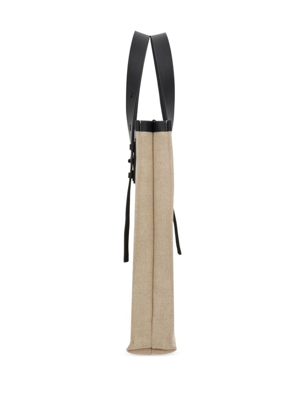 embossed-logo leather tote bag - 6