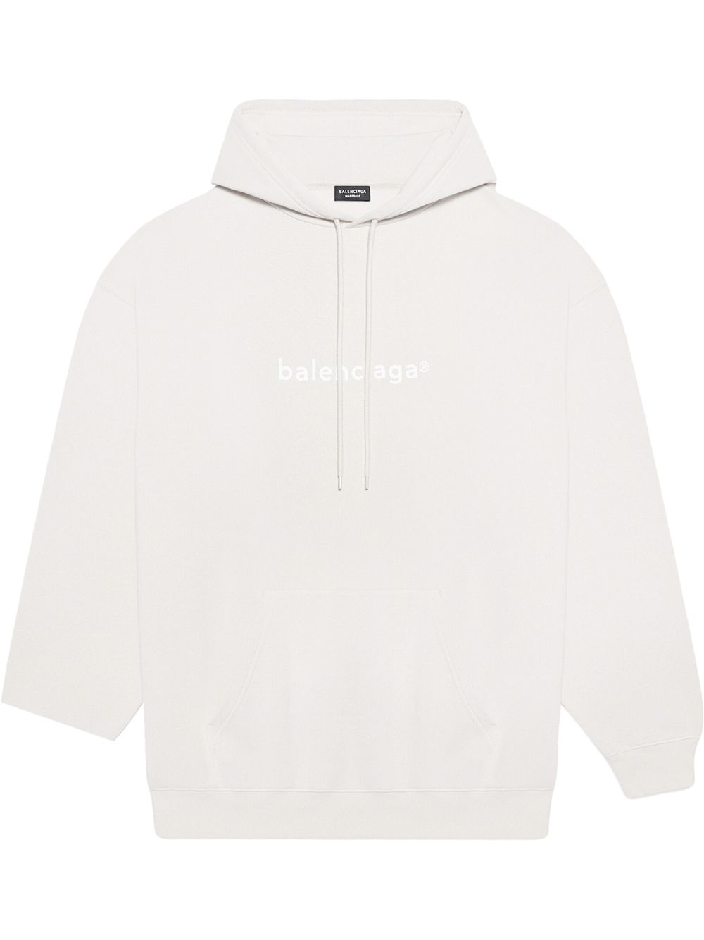 logo-print oversized hoodie - 1