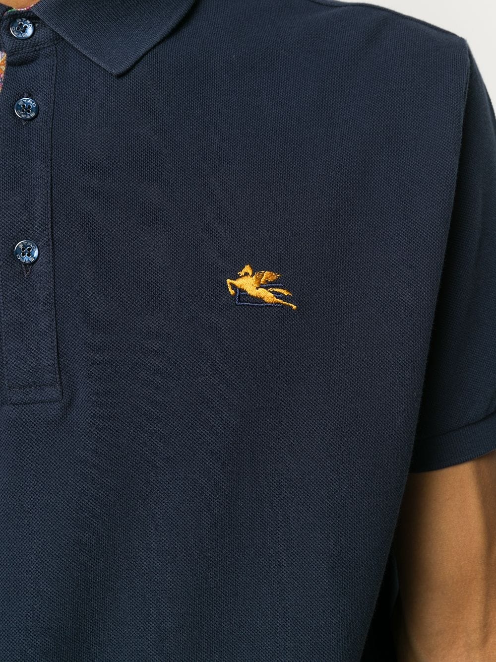 embroidered logo polo short - 5