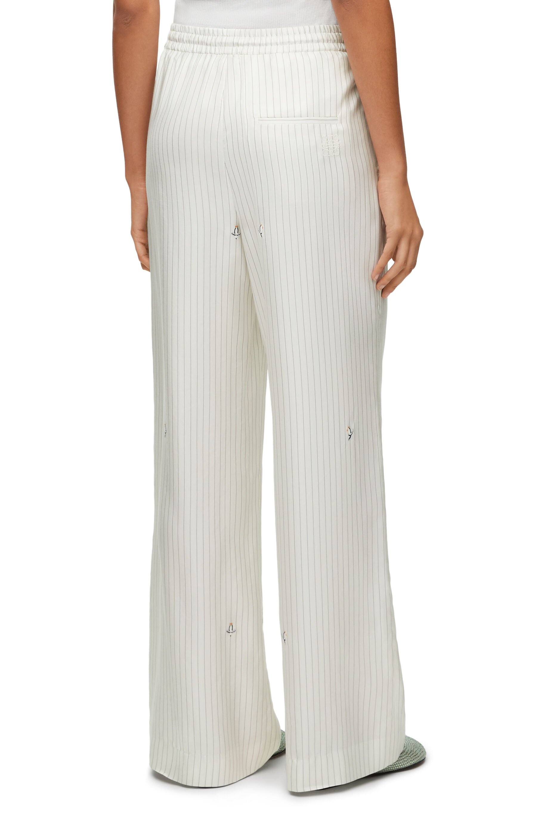 Pyjama trousers in silk and cotton - 4