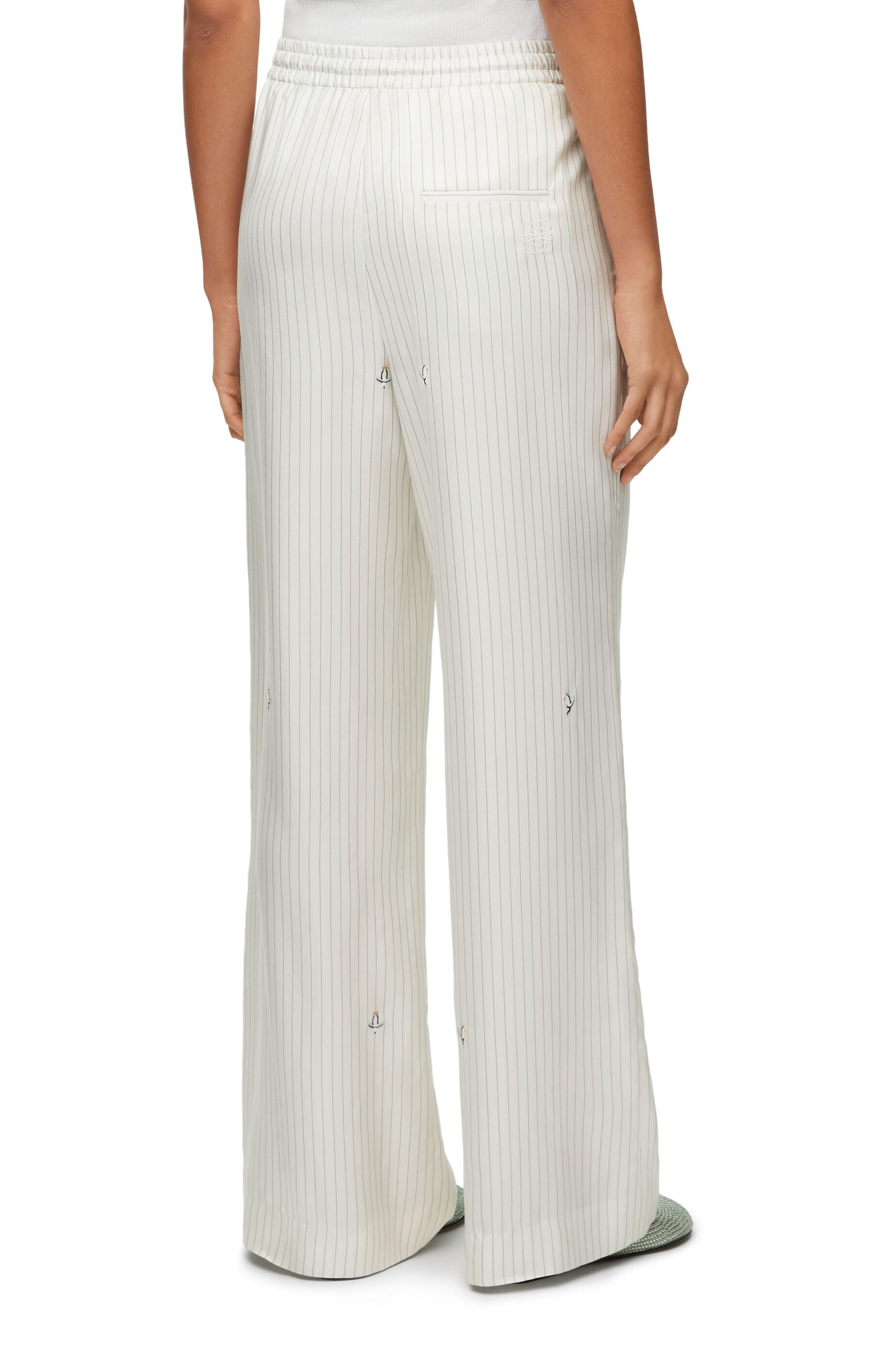 Pyjama trousers in silk and cotton - 4