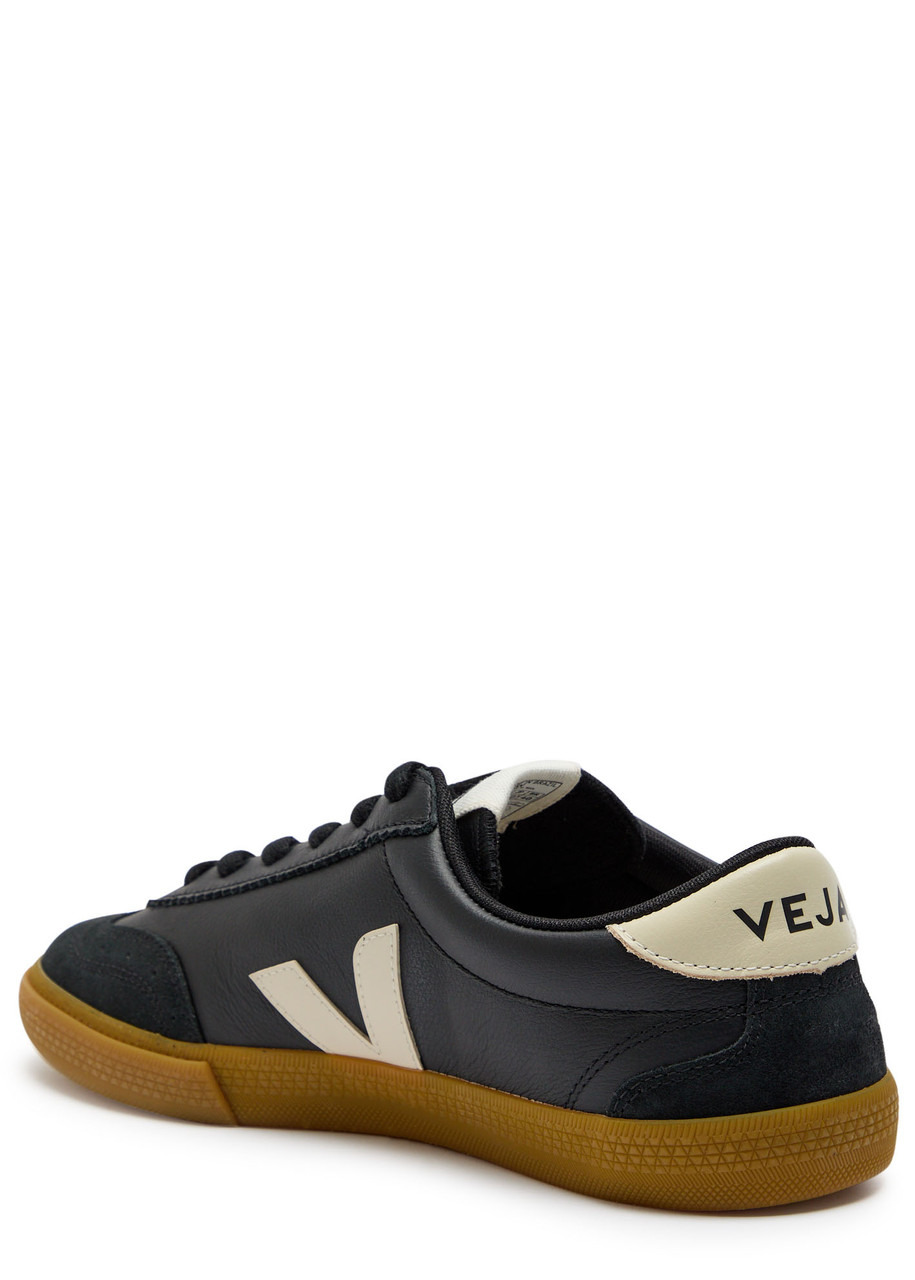 Veja Volley Panelled Grained Leather Sneakers - 2