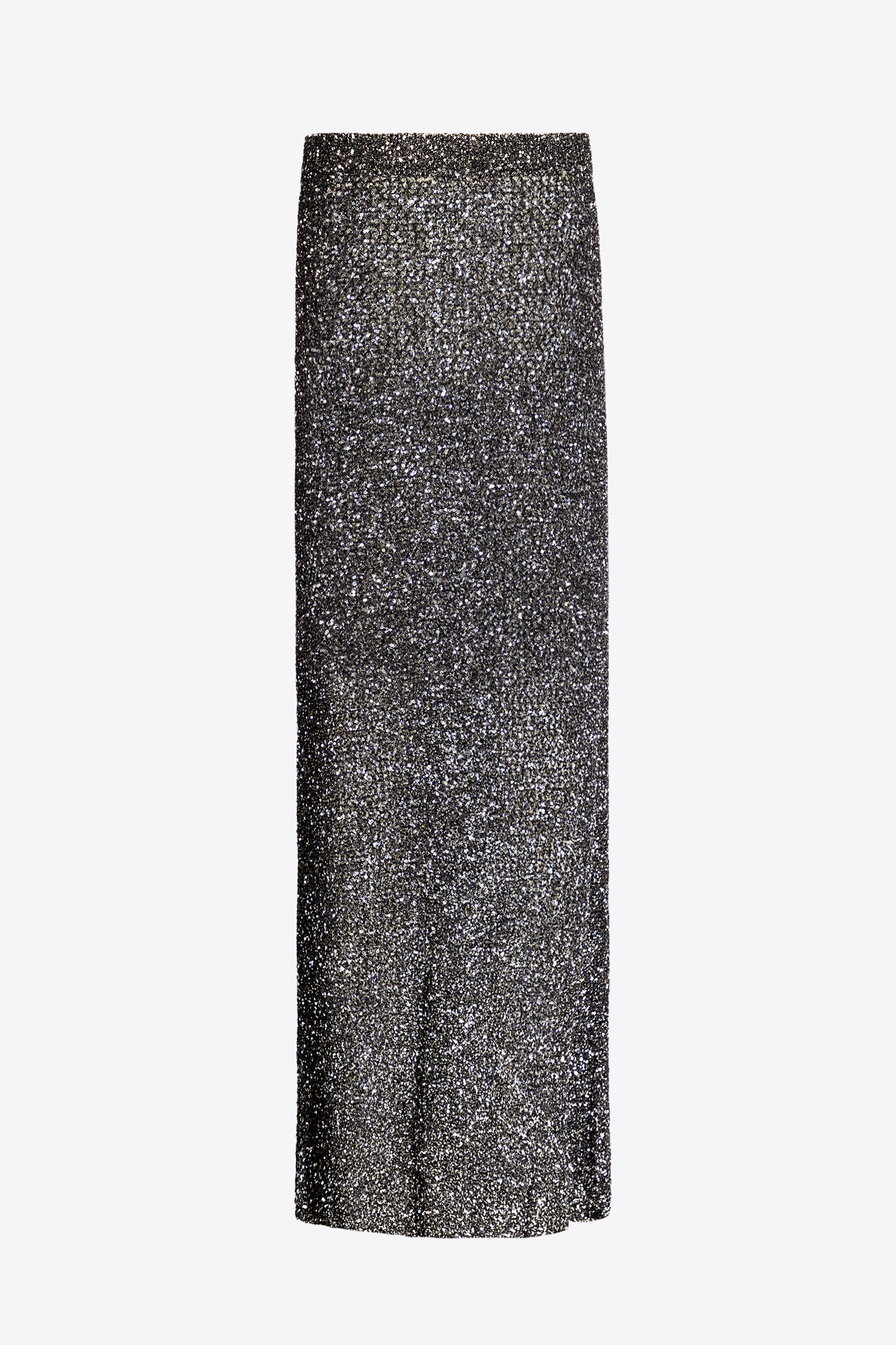 SEQUIN CROCHET MAXI SKIRT - 2
