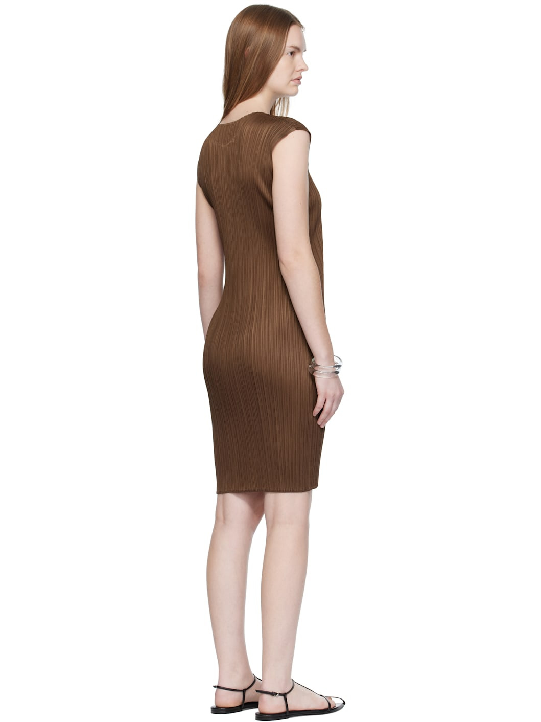 Brown New Colorful Basics 4 Midi Dress - 3