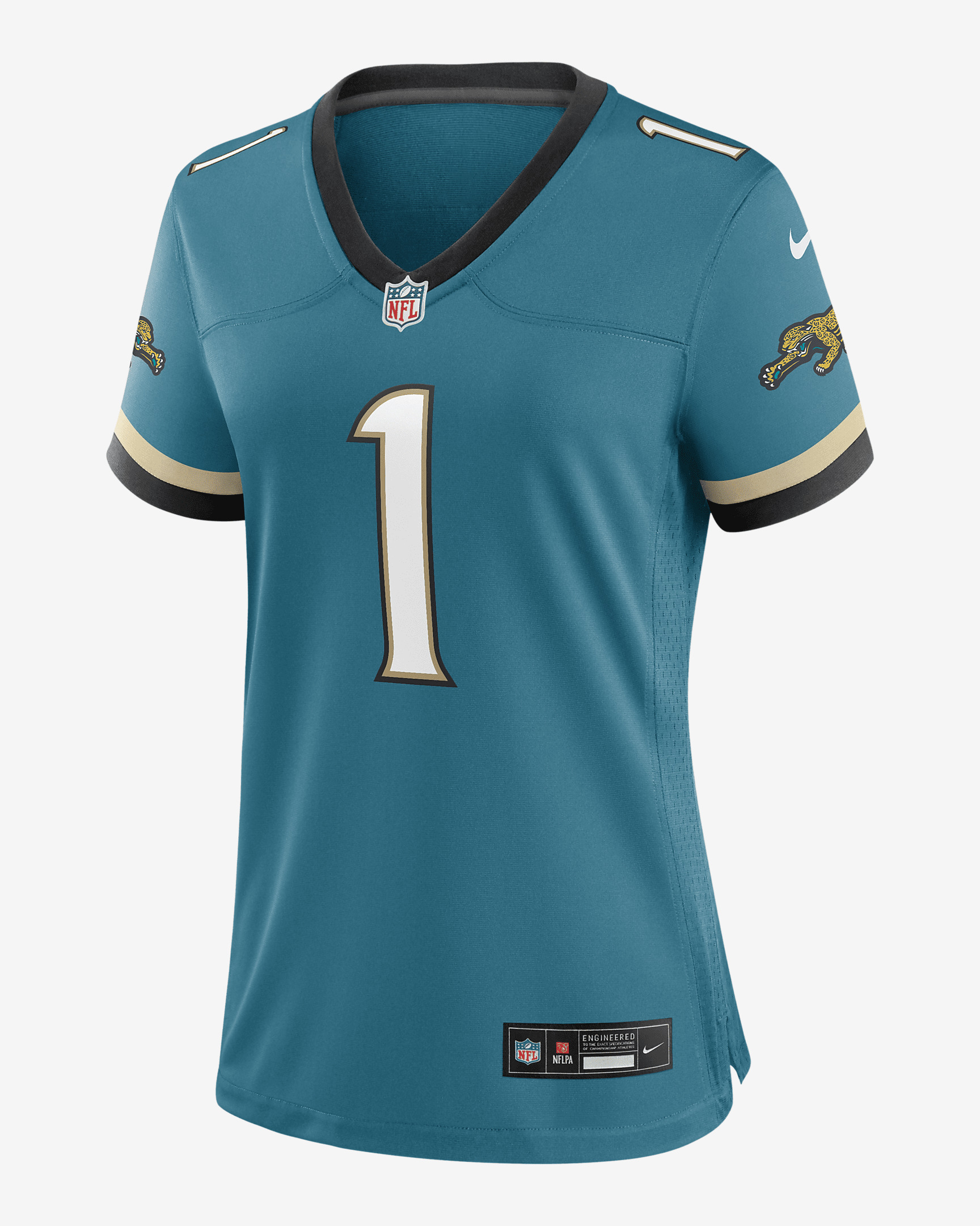 Travis Etienne Jr. Jacksonville Jaguars Women's Nike NFL Game Football Jersey - 1