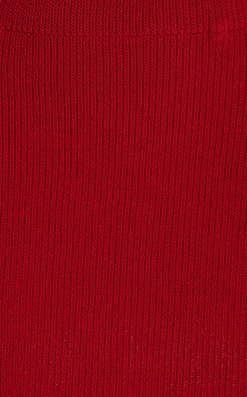 Exclusive Knit Cotton-Blend Mini Skirt red 5