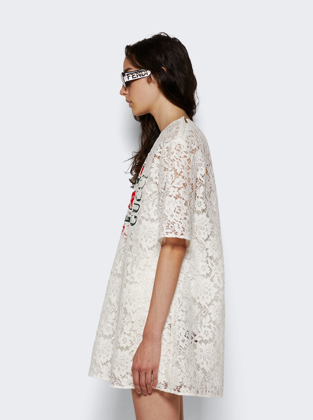 Floral Lace Top Off White - 4