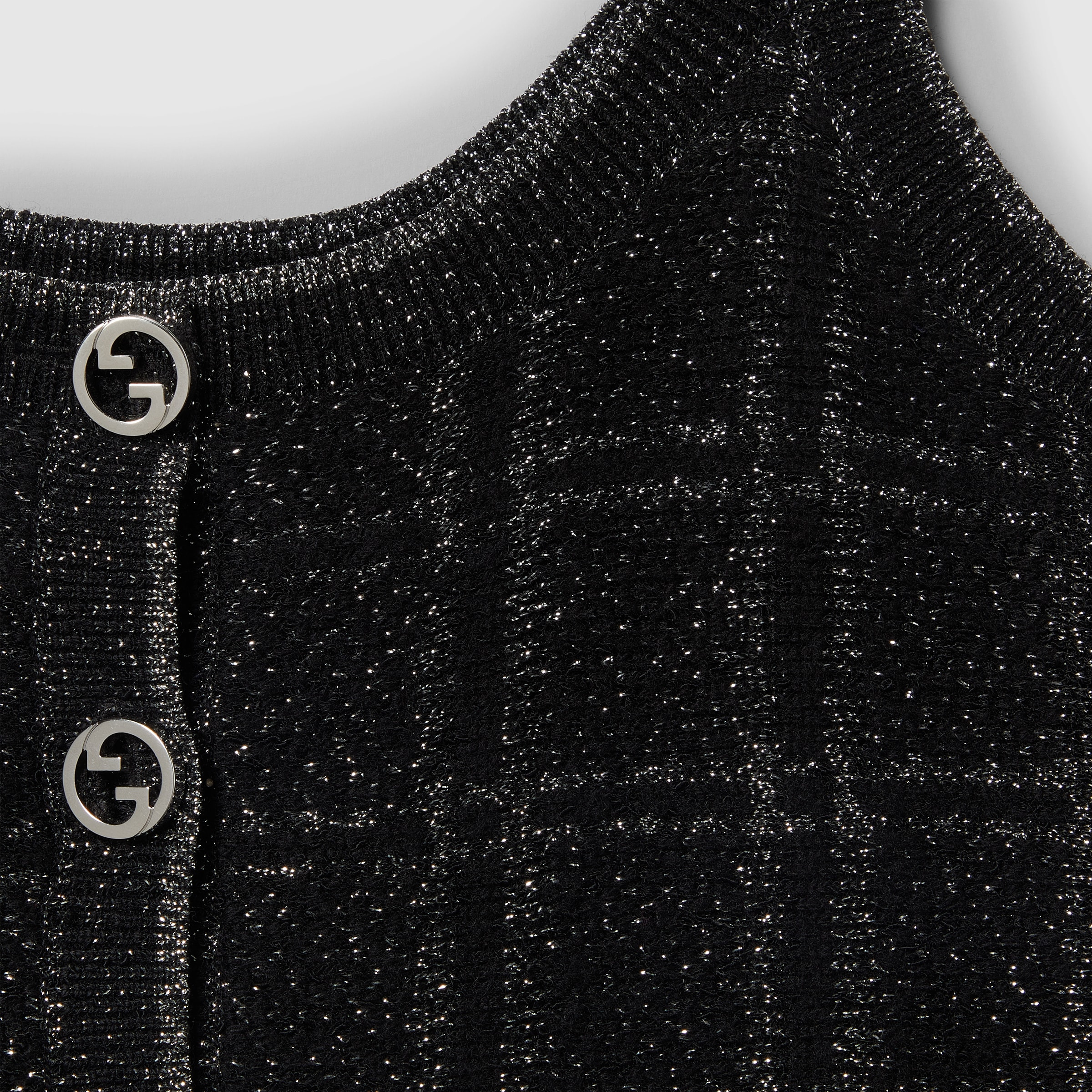 Wool and lamé check jacquard dress - 7