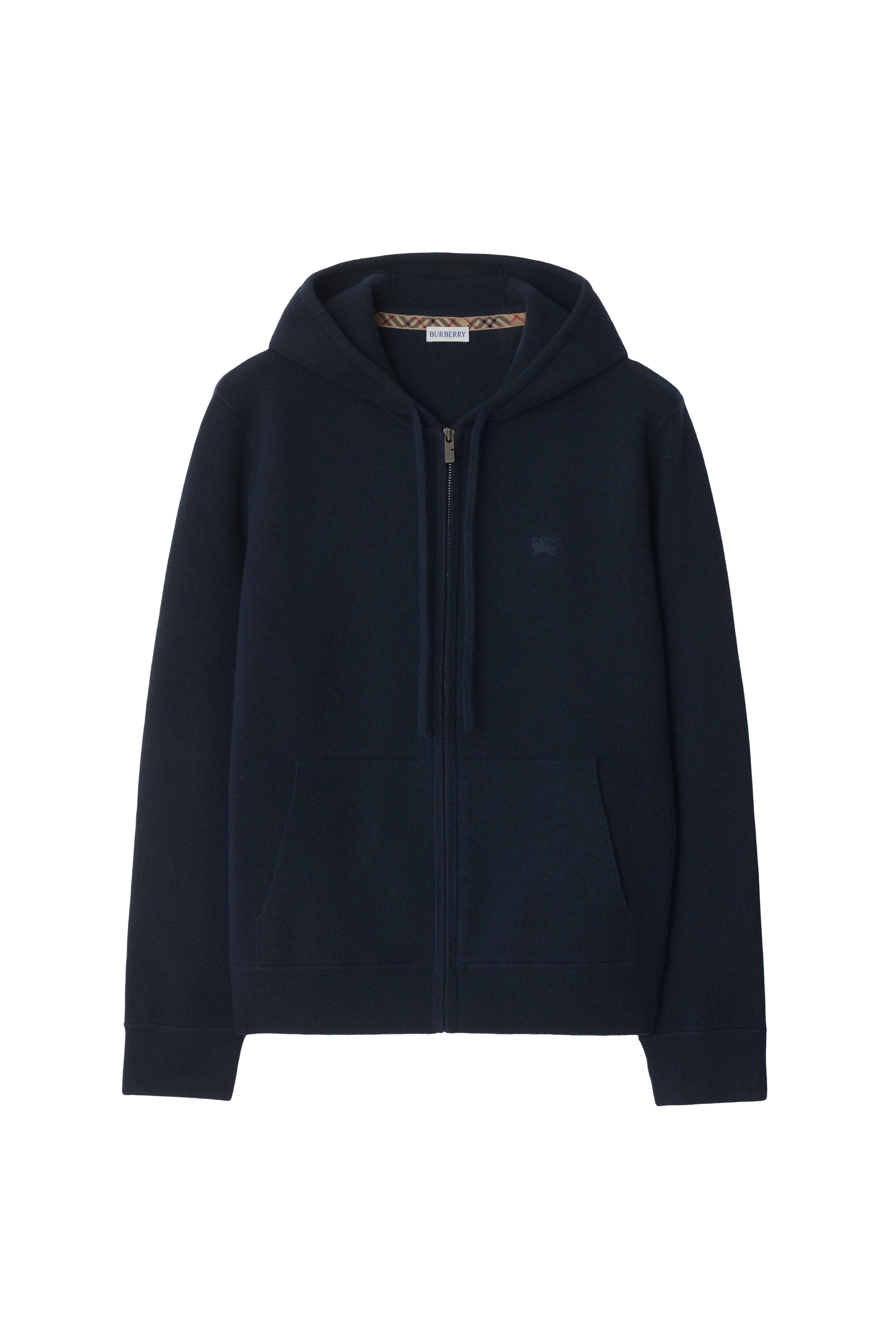 burberry Cashmere Blend Zip Hoodie in Navy at Nordstrom - 2