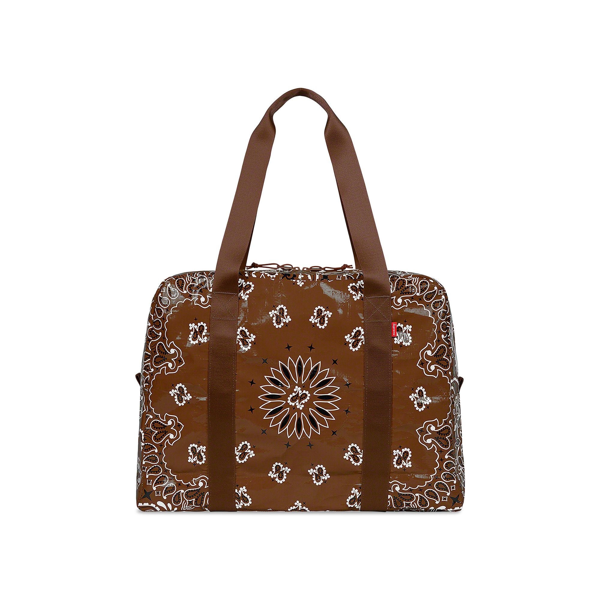 Supreme Bandana Tarp Small Duffle Bag 'Brown' - 2