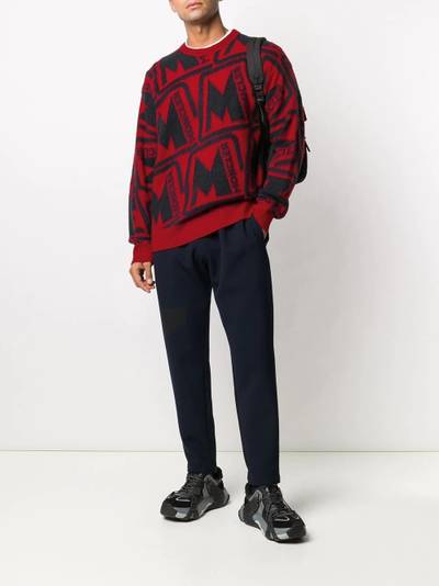 Moncler large logo wool sweater outlook