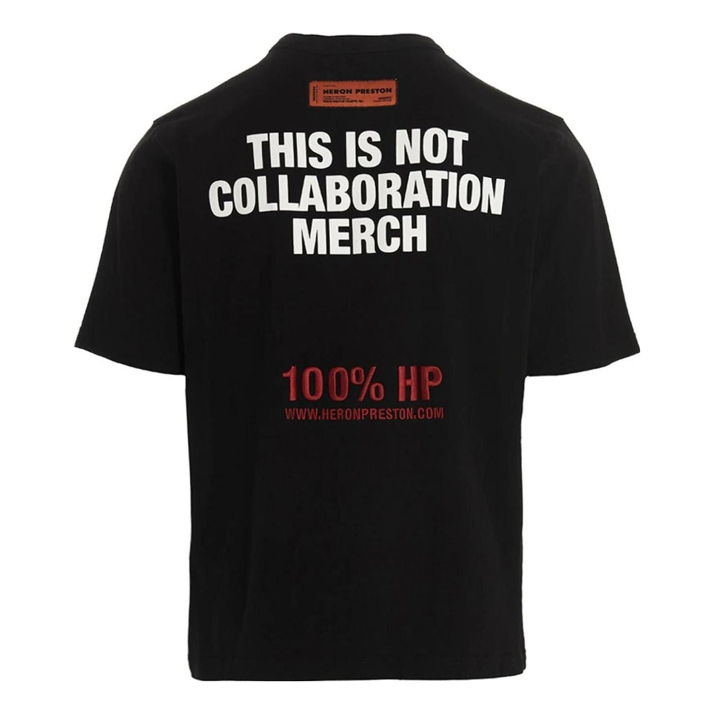 HERON PRESTON SS23 This Is Not T-Shirt 'Black' HMAA032S23JER0091001 - 2