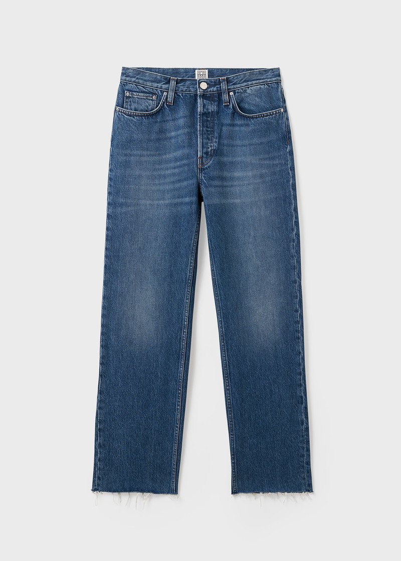 Classic cut denim mid blue 1