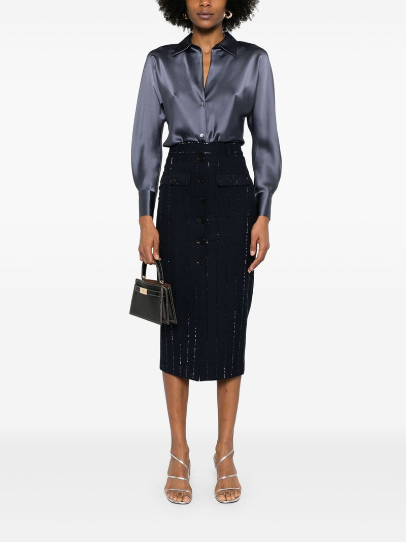 Vince silk long-sleeve shirt outlook