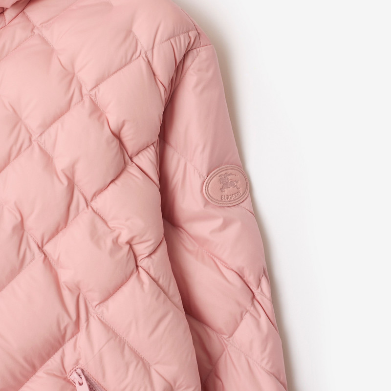Check-stitch Nylon Delley Puffer Jacket 4