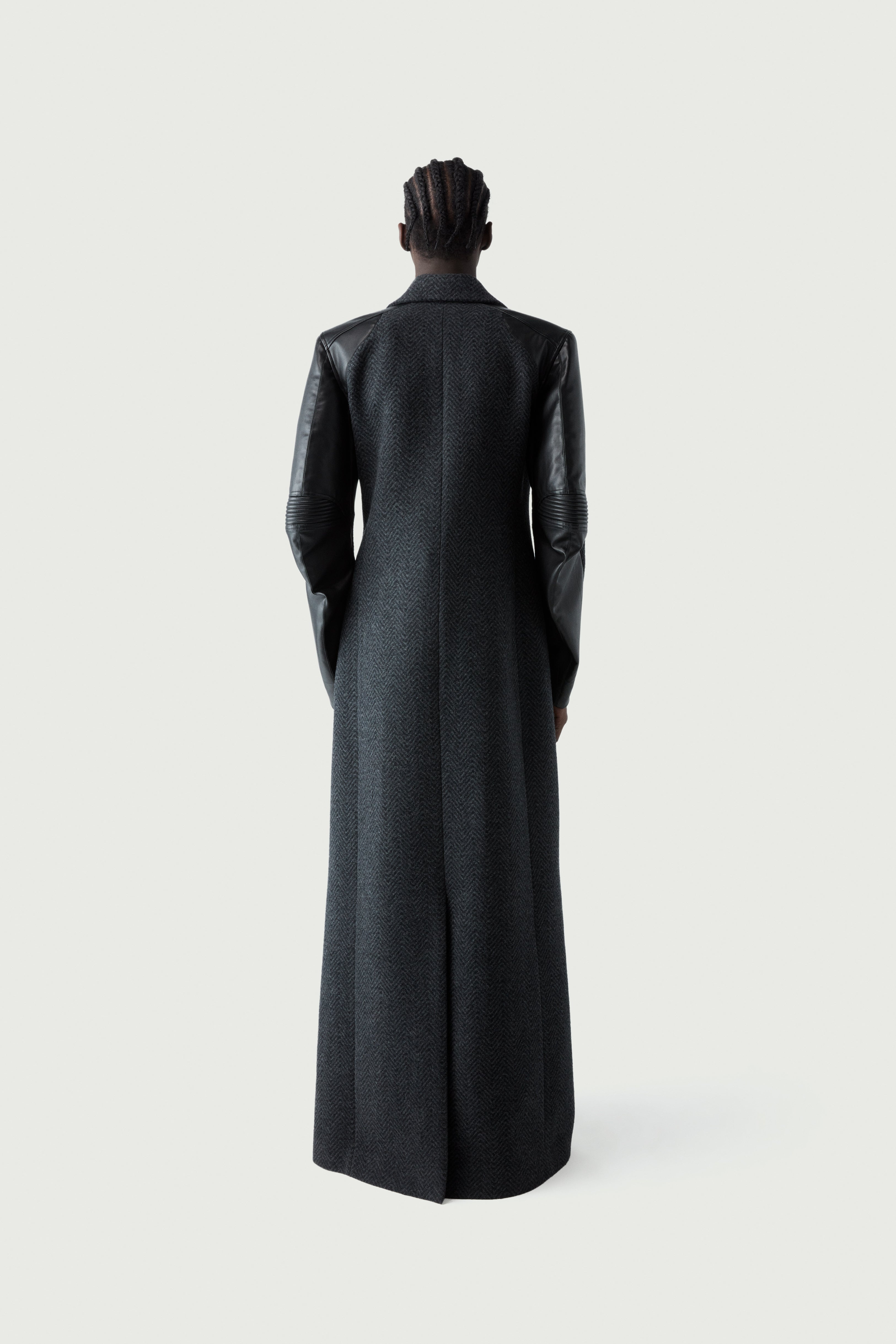 Hybrid Tailored Chevron Coat - 8