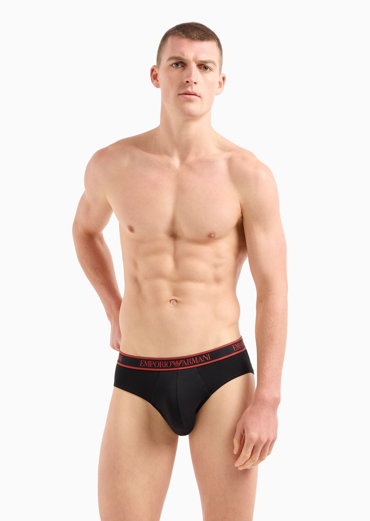 Three-pack of briefs with Core logo waistband - 2