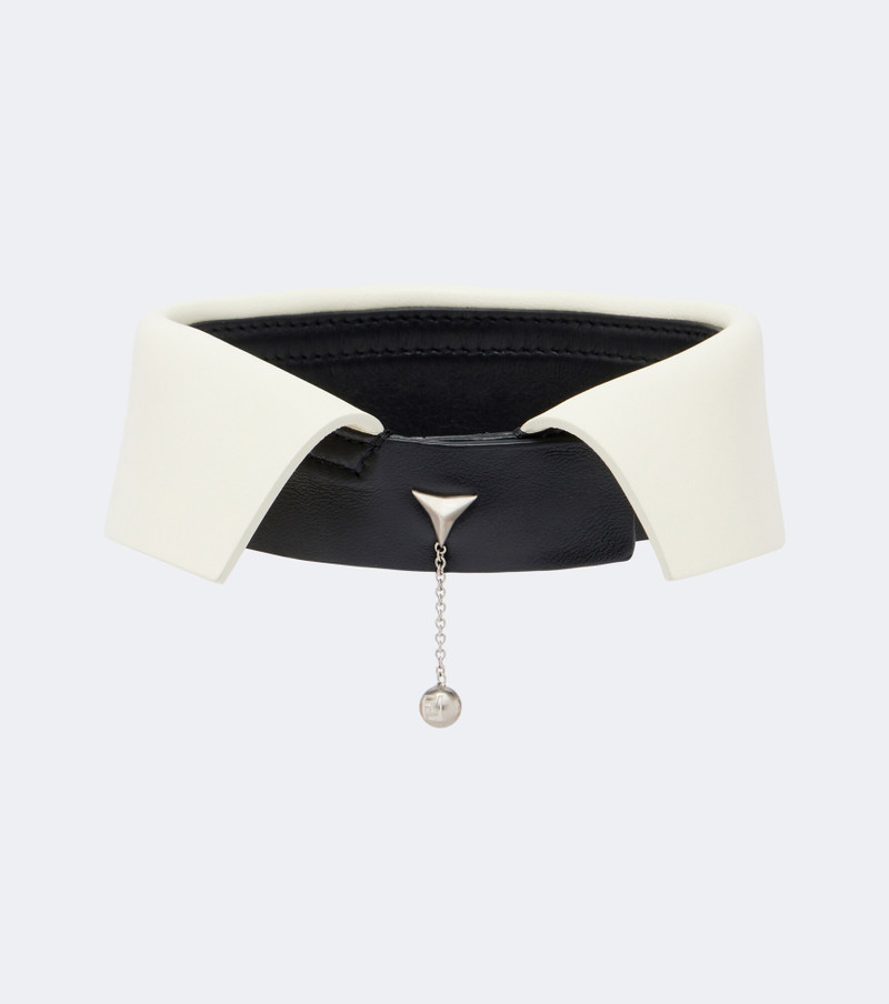 Embellished leather collar 1