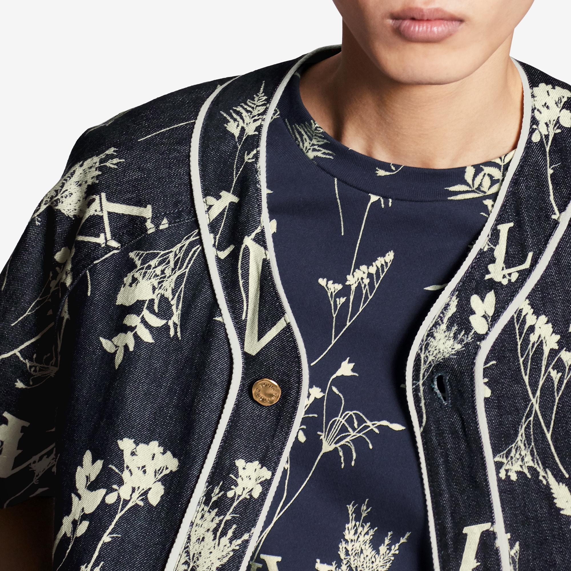 LV Leaf Denim Baseball Shirt - 3