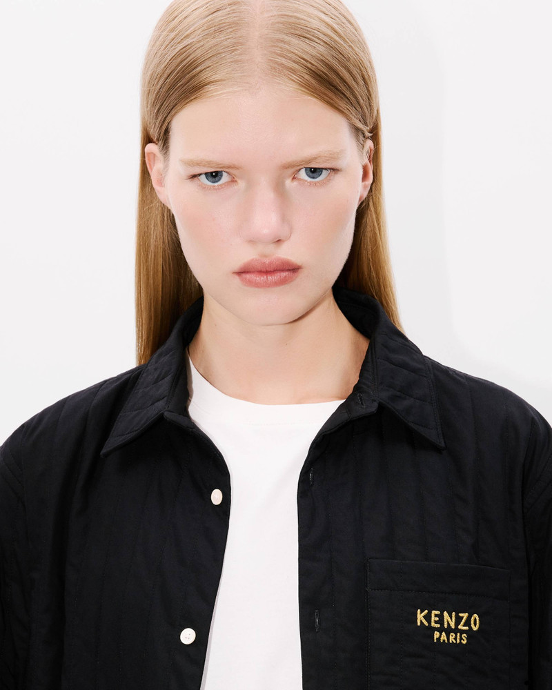 'Lunar New Year' genderless quilted padded overshirt in cotton poplin 6